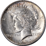 1921 Peace Dollar High Relief PCGS MS63 Great Eye Appeal Strong Strike