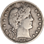 1894-O Barber Half Dollar - Scratch