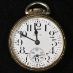 Elgin Grade 387 Model 7 Pocket Watch 16 Size 17 J. RGP Open-Face - Working