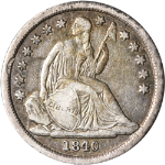 1840-P Seated Liberty Dime