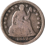 1852-P Seated Liberty Dime