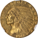 1911-P Indian Gold $5 NGC MS61 Decent Eye Appeal Nice Strike