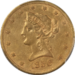 1856-S Liberty Gold $10 PCGS XF Details Nice Eye Appeal Nice Strike