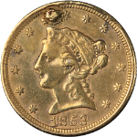 1853-P Liberty Gold $2.50 Holed &amp; Plugged VF/XF Details