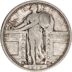 1917-D Type 1 Standing Liberty Quarter