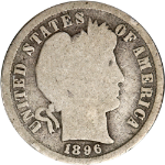 1896-S Barber Dime