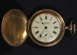 United States Co. New York USA Pocket Watch Gold-Filled Hunting Case - Working