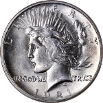 1921 Peace Dollar NGC MS63 Nice Eye Appeal Nice Strike