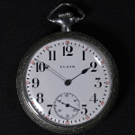 Elgin Nat&#39;l Co. USA Model 7 Grade 293 Pocket Watch 16 Size 7 J. Nickel Open-Face