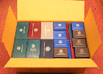 Empty Commemorative Boxes w/Certs - No Coins - 114pc Stock Bulk Lot