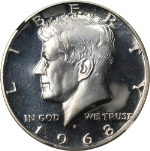 1968-S Kennedy Half Dollar Proof NGC PF68 Ultra Cameo