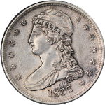 1837 Reeded Edge Bust Half Dollar Choice AU+ Nice Eye Appeal Strong Strike