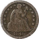 1848-P Seated Liberty Dime