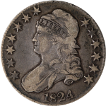 1824 Bust Half Dollar