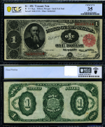 FR. 351 $1 1891 Treasury Note Choice PCGS VF35 PQ