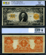 FR. 1187 $20 1922 Gold Certificate PCGS AU53