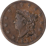 1816 Large Cent Choice VF/XF N.9 R.3 Great Eye Appeal Nice Strike