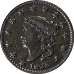 1828 Large Cent 'Small Wide Date' Nice VF Details N.10 R.1 Decent Eye Appeal