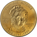 2007-W First Spouse Gold $10 Abigail Adams PCGS MS70