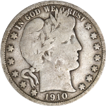 1910-P Barber Half Dollar