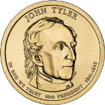 2009-D John Tyler Presidential Dollar BU $1