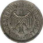 Germany: Federal Republic 1959-J Mark KM#110 NGC AU58