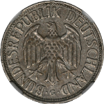 Germany: Federal Republic 1955-G Mark KM#110 NGC AU58