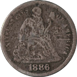 1886-P Seated Liberty Dime