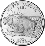2006-P North Dakota Quarter BU Single