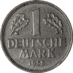 Germany: Federal Republic 1955-D Mark KM#110 Nice XF+ - Nice Color and Surfaces