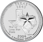 2004-D Texas Quarter BU Single