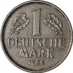 Germany: Federal Republic 1954-J Mark KM#110