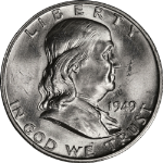 1949-D Franklin Half Dollar Choice BU - STOCK