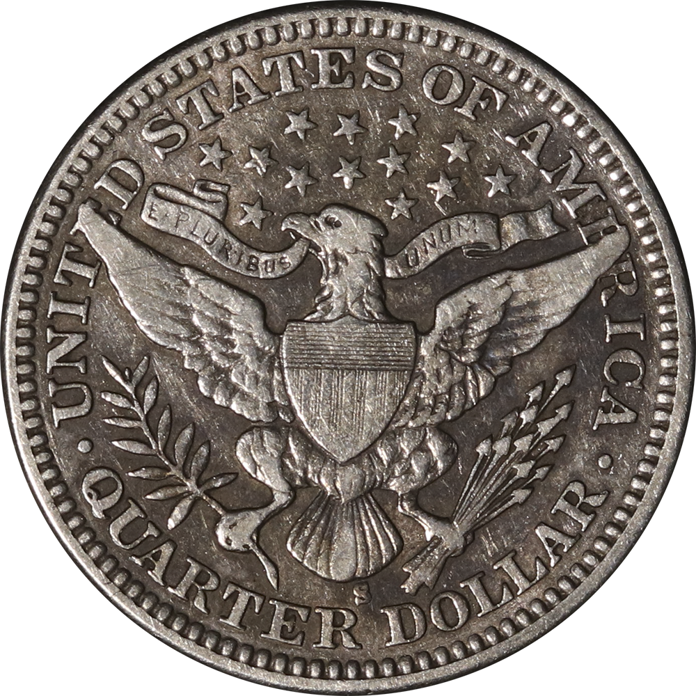 1911-S Barber Quarter