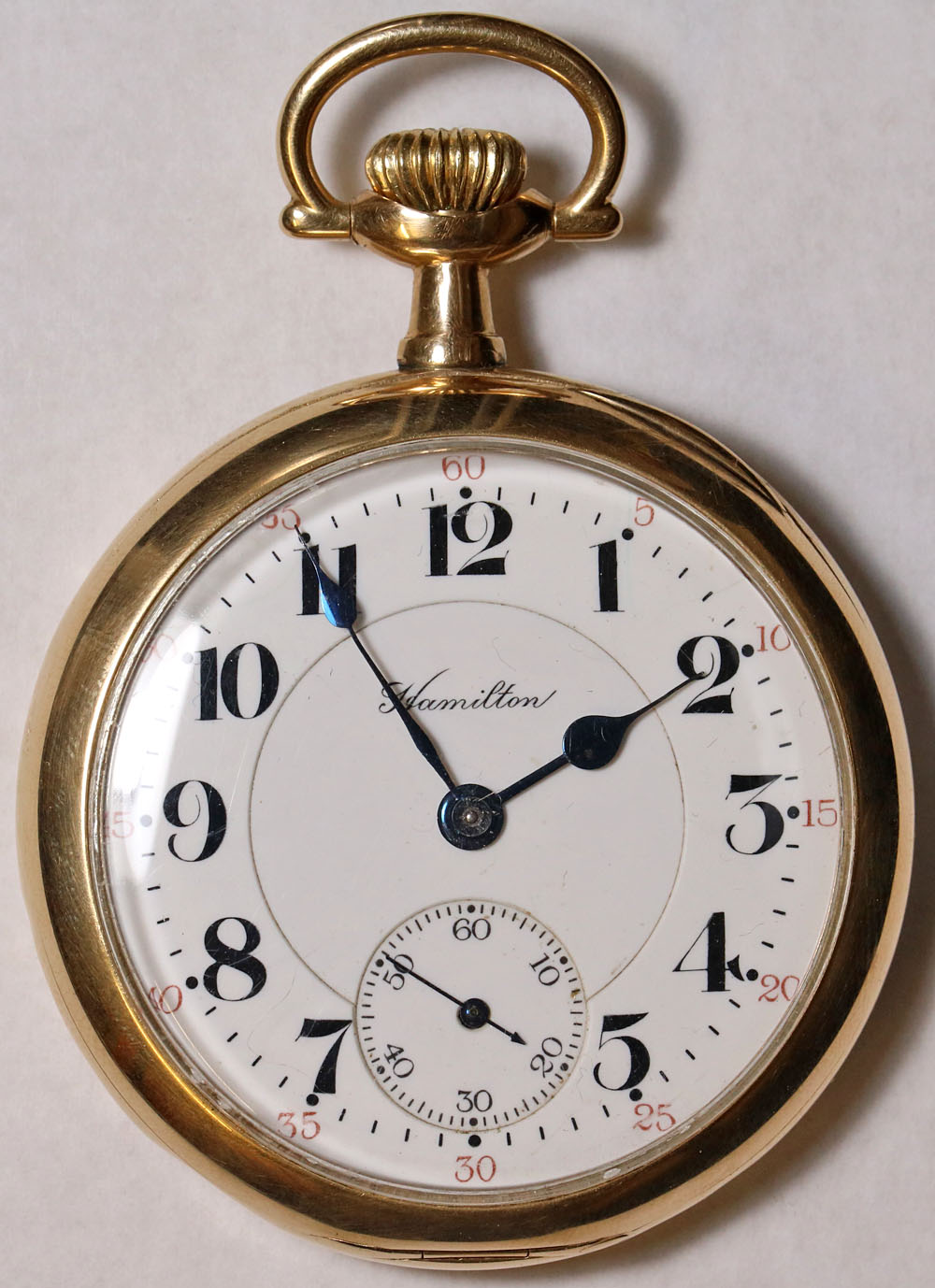 How to open hamilton best sale pocket watch