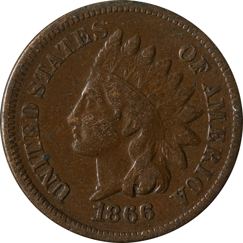 1866 Indian Cent