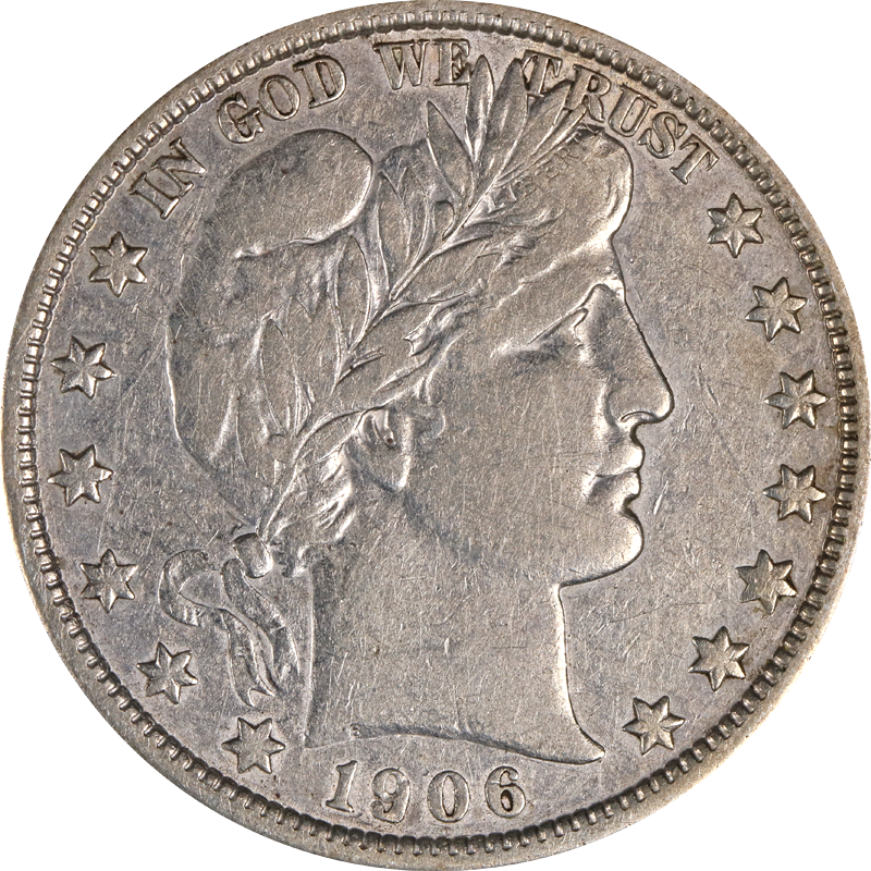 1906-D Barber Half Dollar