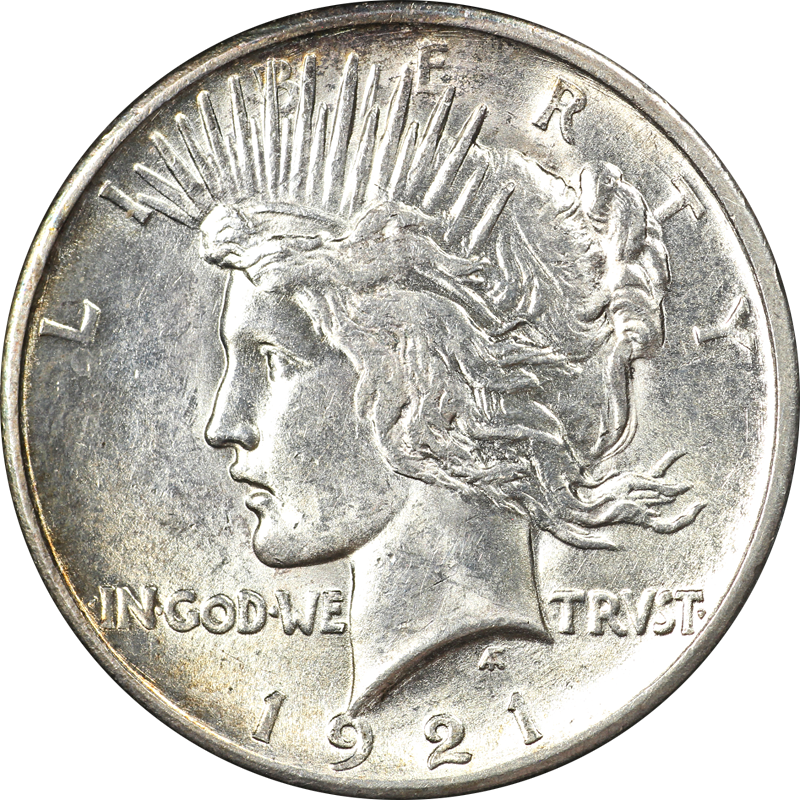 1921 Peace Dollar Gem BU Superb Eye Appeal Strong Strike