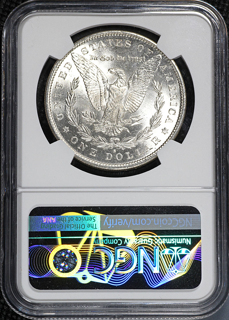 1890-S Morgan Silver Dollar NGC MS62 Blast White Great Eye Appeal