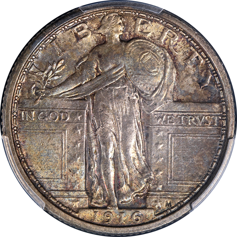 1916 Standing Liberty Quarter PCGS MS63 FH Key Date Great Eye Appeal ...