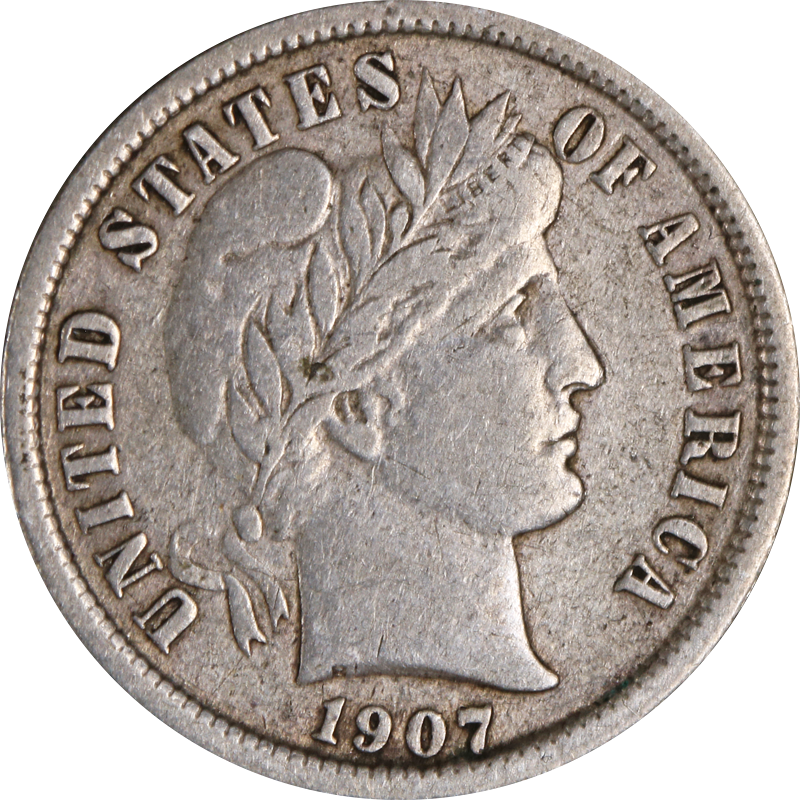 1907-D Barber Dime