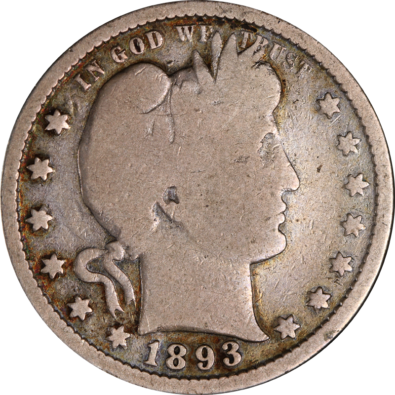 1893 S Barber Quarter