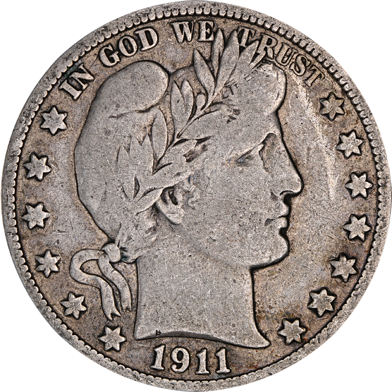 1911-S Barber Half Dollar