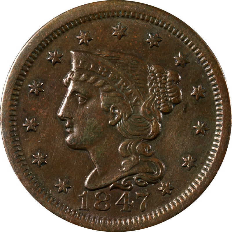 1847 Large Cent