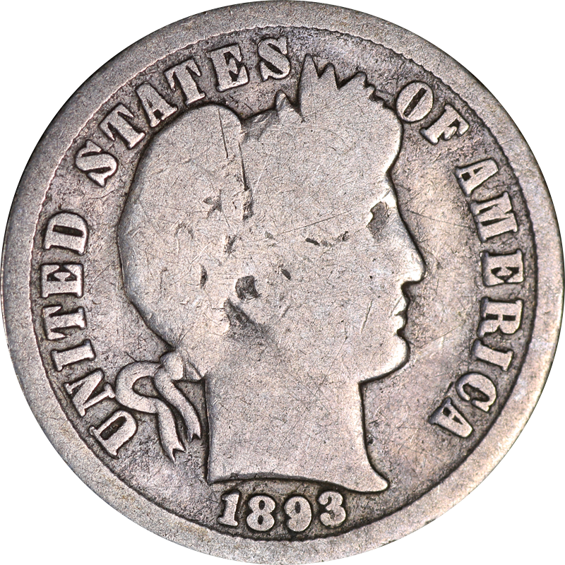 1893-S Barber Dime