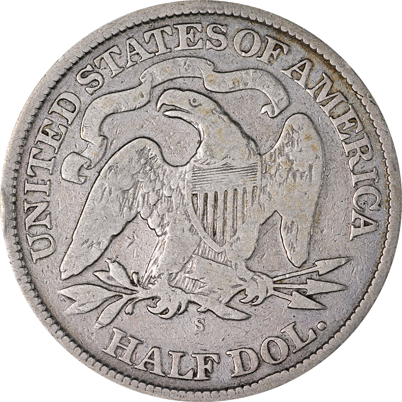 1870-S Seated Half Dollar