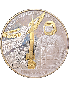 NASA 40th Anniversary First Men in Space 1961-2001 Silver & Gold LIMITED 4pc SET