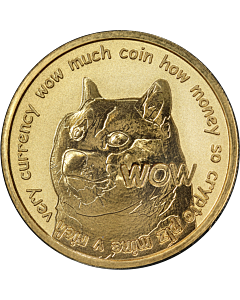 DOGECOIN 1 Ounce .9999 Fine Gold - To the Moon - Shiba Inus