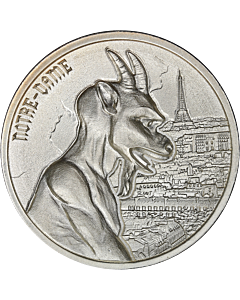 Gargoyles of the World 2 Ounce Silver Notre Dame .999 Fine Round